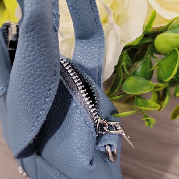 Blue Trendy Stylish Shirt-Inspired Handbag or Shoulder Bag w/Adjustable strap - Picture 5 of 10